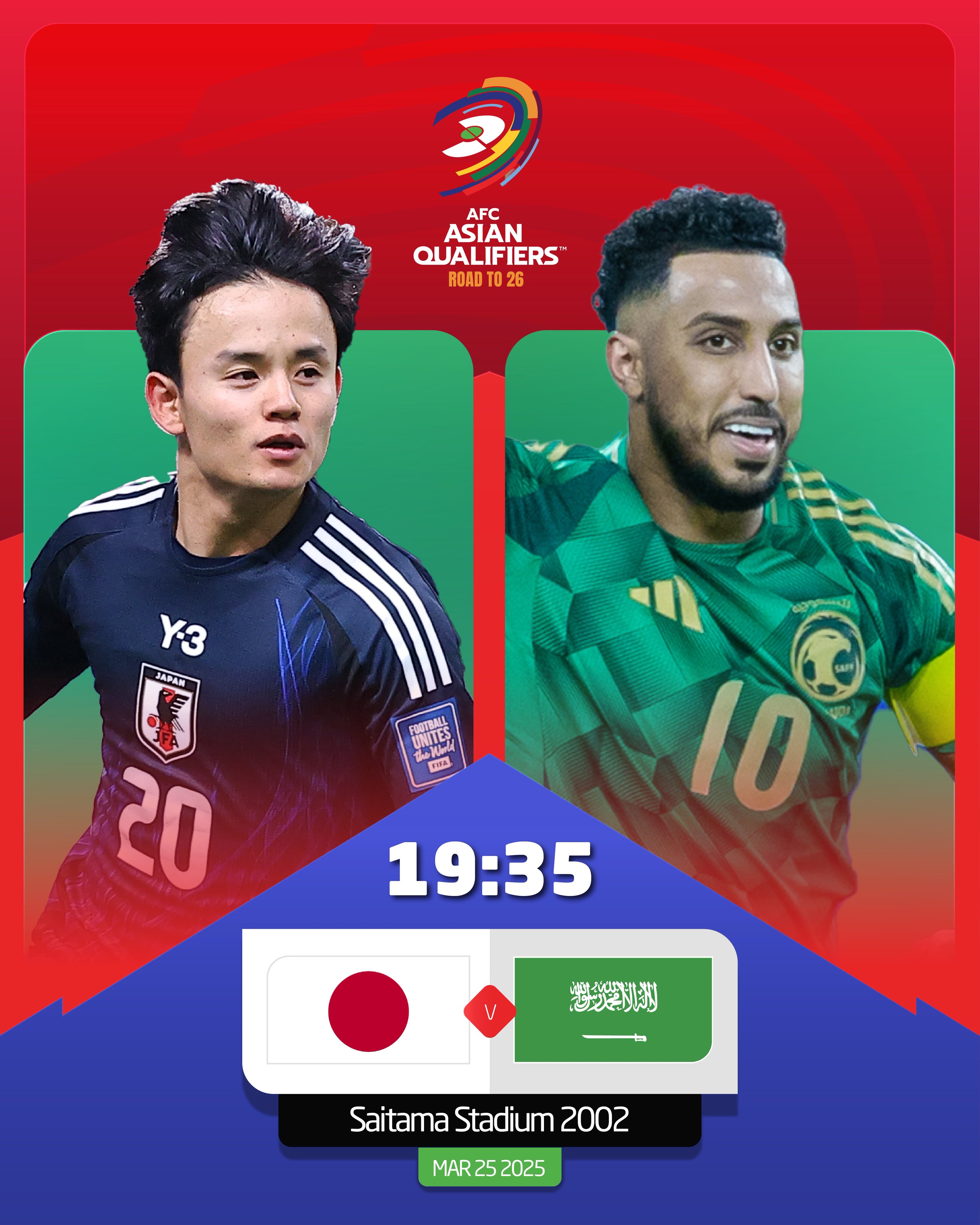 日本vs沙特首發(fā)：久保建英、前田大然、遠(yuǎn)藤航出戰(zhàn)，多薩里先發(fā)