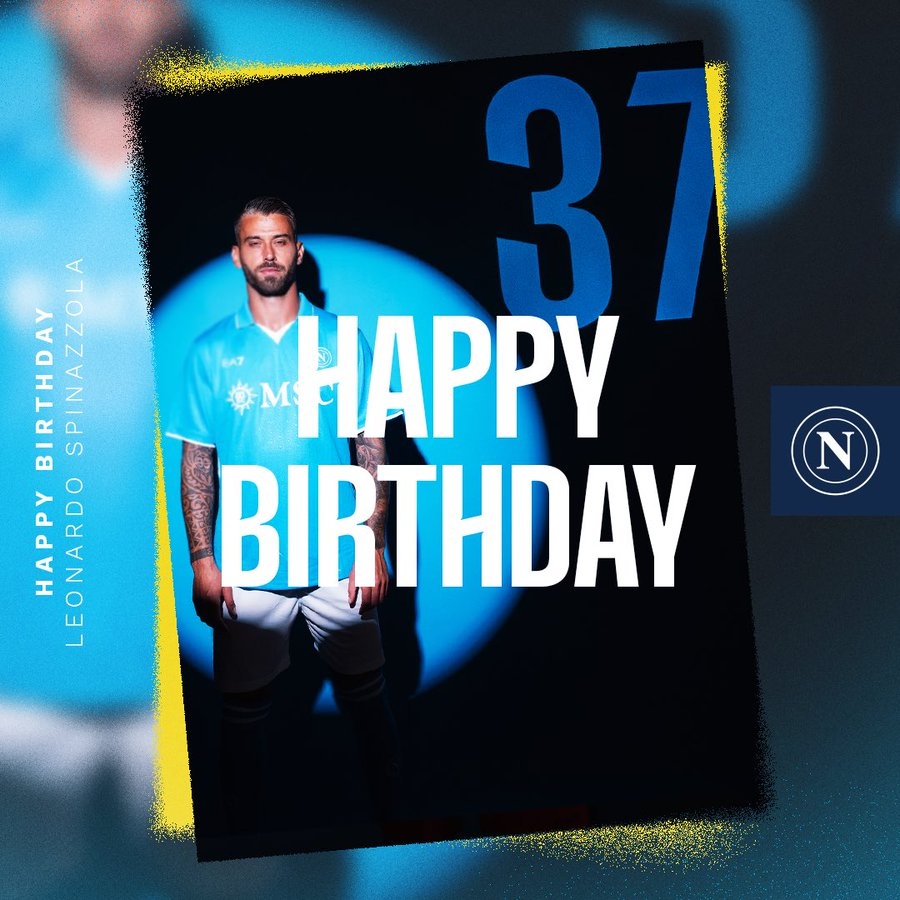 生日快樂！那不勒斯官方發(fā)文慶祝斯皮納佐拉32歲生日