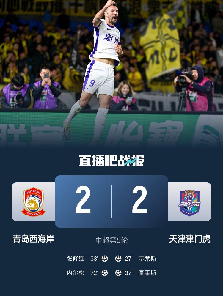 津媒：津門虎只踢了半場好球，9天3賽凸顯體能及板凳深度不足